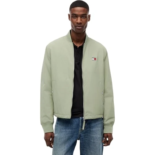 Offre limitée : Tommy Jeans Tjm Entry Bomber Jacket Ext DM0DM22845 Veste bomber pour homme, vert (olive printanière), M de 179.90 € à 71.33 € (60% de remise)