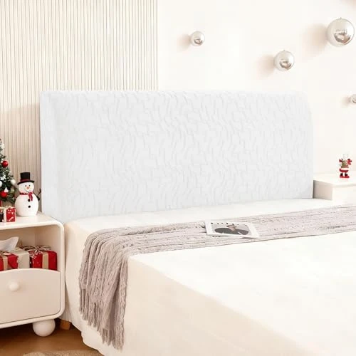 Offerta a tempo: Ystyle Copri Testiera Letto, Copri Spalliera Letto Matrimoniale/Singolo Elasticizzata, Copertura Testata Letto Matrimoniale Lavabile, Headboard Cover Antipolvere Universale (120CM, Bianco Sporco) - 35% da 23.99 € a 15.65 €