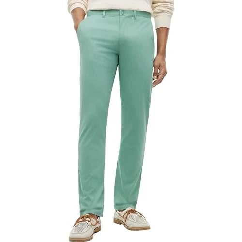 Offerta a tempo: Tommy Hilfiger Core Denton Essential Mw0Mw40262 - Pantaloni Chino da Uomo, in Twill, Colore Verde (Abete Nordico), 40 W/29 L - 0.00% da 60.99 € a 60.99 €