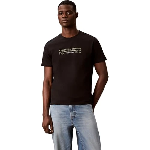 Offerta a tempo: Calvin Klein T-Shirt Grafica da Uomo SS 30S EU Futur gra LV04RG800G, Nero (Nero), XS - 29% da 29.90 € a 21.25 €