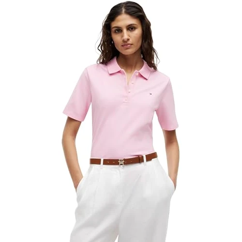 Limited-time offer: Tommy Hilfiger Women's 1985 Reg Pique Polo Ss Ww0Ww43224 S/S Polo, Pink (Classic Pink), XS from 45.00 £ to 40.82 £ (save 9%)