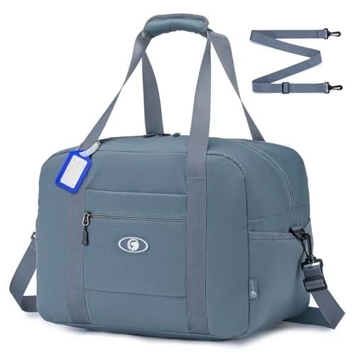 SPAHER Handgepäck Tasche 40x30x25 Eurowings Faltbare Reisetasche Flugzeug Groß 30L Weekender Damen Herren Travel Duffle Bag Wasserdicht Carry On Luggage Bag Sporttasche Handtaschen