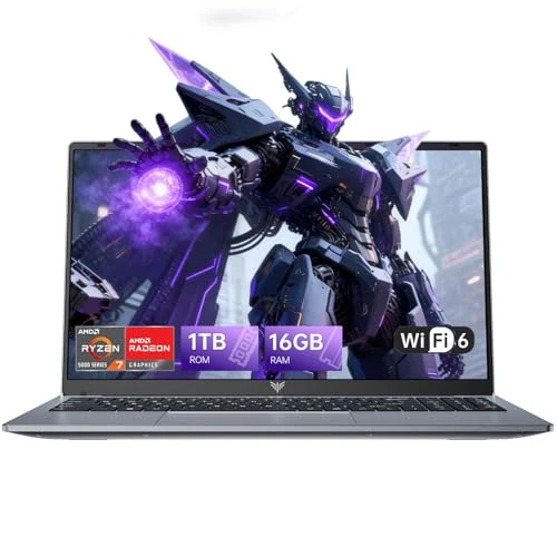 Offerta a tempo: Tivique PC Portatile,15,6 Pollici Notebook,Ryzen 7 5825U,Fino a 4,5 GHz,16GB RAM,1TB SSD,NVMe PCIe 3.0,WiFi6,IPS 1920x1080, Schermo FHD,HDMI - 0.00% da 569.99 € a 569.99 €