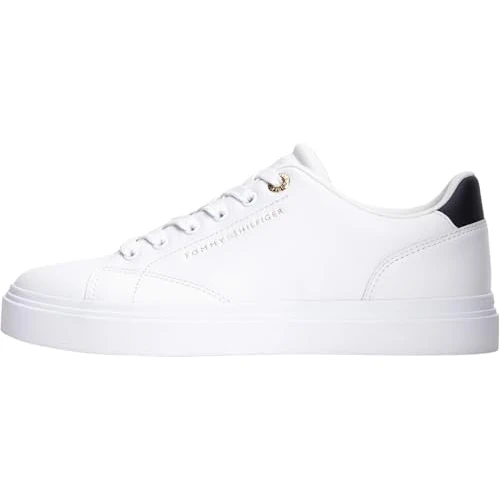 Oferta limitada: Tommy Hilfiger Mujer TH Feminine Cupsole Leather FW0FW09105 Low Top, Blanco, 6.5 de 99.90 € a 75.42 € (ahorro 25%)