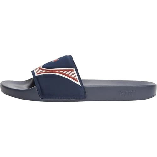Zeitlich begrenztes Angebot: Tommy Jeans Herren Badeschuhe Seasonal mit Logo-Riemen, Mehrfarbig (Rwb), 43 von 49.90 € auf 39.92 € (20% Rabatt)