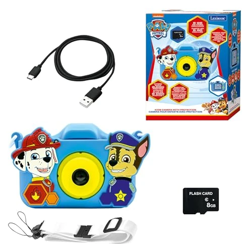 Oferta limitada: Lexibook, La Patrulla Canina, Cámara 4 en 1 para niños con protección, Funciones de Foto, Video, MP3 y Juegos, 15 Marcos para Personalizar Tus Fotos, Tarjeta de Memoria de 8 GB incluida, DJ078PALXB de 39.99 € a 39.99 € (ahorro 0.00%)