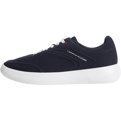 Offerta a tempo: Tommy Hilfiger Uomini TH Modern Lightcup Knit FM0FM05886 Low Top, Blu, 7 - 14% da 109.90 € a 93.99 €