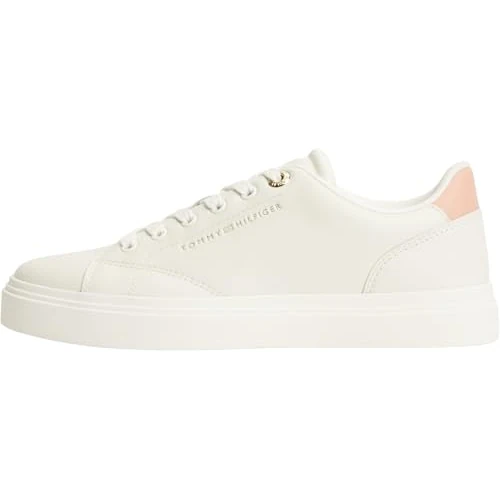 Zeitlich begrenztes Angebot: Tommy Hilfiger Damen Th Feminine Cupsole Leder FW0FW09105 Low-Top, Rosa, Größe 38 von 99.90 € auf 62.17 € (38% Rabatt)