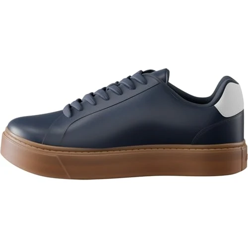 Offerta a tempo: Calvin Klein Uomo Sneakers con Suola Preformata Classic Laceup in Pelle, Blu (Calvin Navy/off White/Gum), 43 - 42% da 99.90 € a 57.99 €