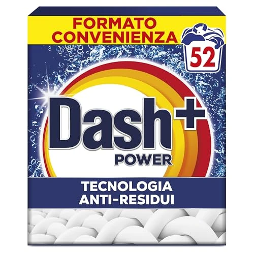Offerta a tempo: Dash Detersivo Per Bucato In Polvere, 52 Lavaggi, Tecnologia anti residui, rimuove le macchie, efficace a cicli brevi e a freddo - 21% da 16.99 € a 13.49 €