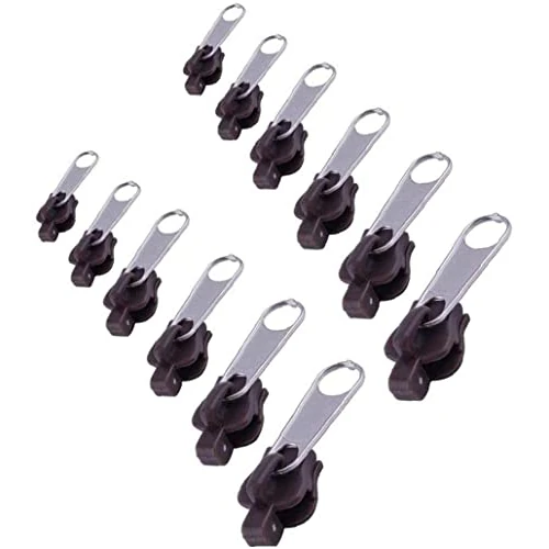 Universal Zipper Repair Kit Instant Fix Clothes Bag Replacement Zipper Slider Teeth 12Pcs Zip Slider Teeth ZippersDurability