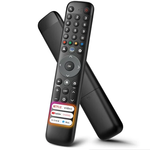 Vervanging alleen voor TCL Google TV Afstandsbediening, RC813 Compatibel met TCL QM8/QM7/S5/S4/S3/Q7/Q6/Q5 4K UHD HDR LED QLED QD-Mini LED Full-HD Smart TV's