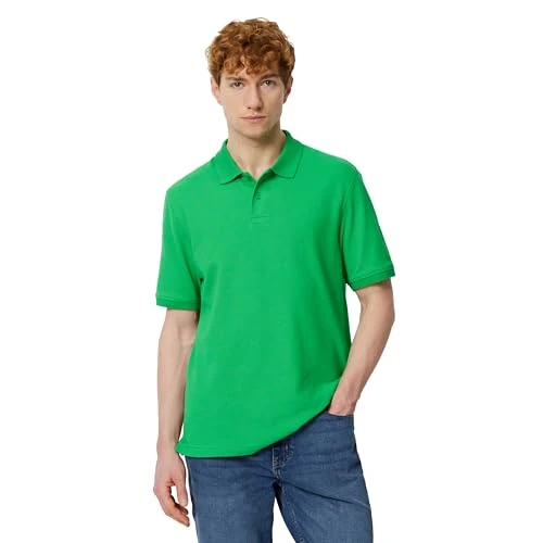 Limited-time offer: Amazon Essentials Men's Regular-Fit Short-Sleeve Cotton Piqué Polo Shirt, Bright Emerald Green, L from 4.05 £ to 3.77 £ (save 7%)