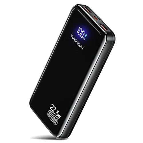 Limitiertes Angebot: Externer Akku, 20.000 mAh, externer Akku, 22,5 W, tragbarer Akku, USB C Eingang und Ausgang, PD3.0 QC4.0, Schnellladung, tragbares Ladegerät mit LCD-Display, kompatibel mit Smartphones etc von 27.00 EUR auf 27.00 EUR (Spare 0%)