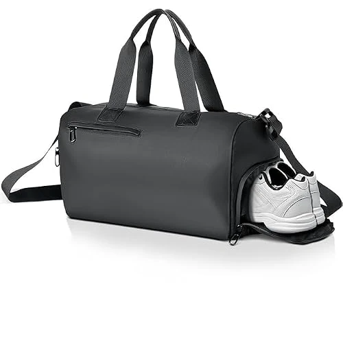 Oferta limitada: OTraki Bolsa Deporte Mujer, 40x24x2cm Bolso de Viaje y Bolsa Gimnasio Mujer con Compartimento para Zapatos y Separación Húmeda, Diseño Multifuncional para Fitness, Viajes y Entrenamiento, Negro de 18.04 € a 16.28 € (ahorro 10%)