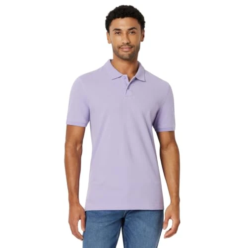 Offerta a tempo: Amazon Essentials Polo in Piqué di Cotone Slim Uomo, Lilla, XL - 0.00% da 13.54 € a 13.54 €
