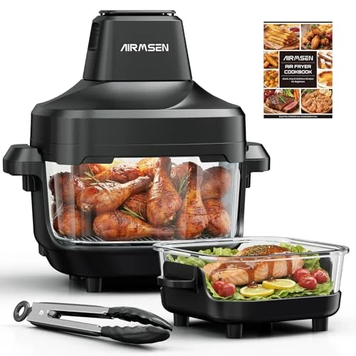 AIRMSEN Portable Hot Air Fryer, 4.5 L