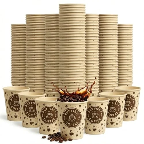 ECOVELO' 50 pezzi Bicchierini caffè in carta 70ml/3oz | Usa e Getta Resistenti Riciclabili monouso piccoli asporto bevande caffè Espresso, Macchiato ideale Tèper Bar, Uffici, Catering, Eventi