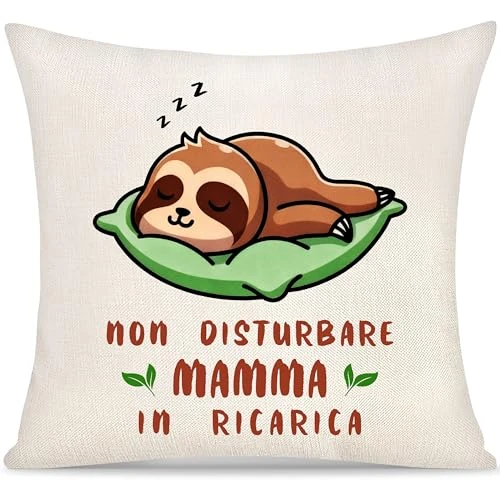 Yoskiasd Regalos Creativos para Mamá Funda de Cojín Funda de Cojín Decorativo de Parte de la Hija del Hijo Regalos para Cumpleaños Navidad y Día de la Madre (mamá)