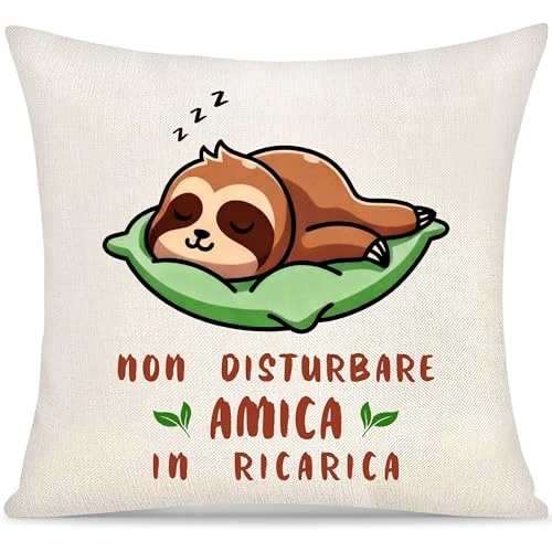 Offerta a tempo: Yoskiasd Regali Creativi per Amica Fodera per Cuscino Decorativo per Donne e Ragazze Regalo di Compleanno Regali di Natale e di Laurea (amica) - 53% da 13.99 € a 6.56 €