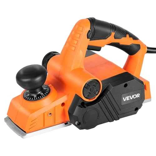 Offre limitée : VEVOR Rabot Électrique Filaire Largeur de Coupe 82 mm Raboteuse à Bois à Main 900 W 14500 tr/min Profondeur Coupe Réglable 2 Lames Outil de Menuiserie pour Travail Chanfreinage Bois, Finition Lisse de 53.90 € à 45.56 € (15% de remise)