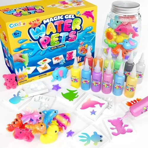 Offre limitée : Aqua Gelz Set, Jouet Eau Magique 3D DIY, Activites Manuelles Enfants 3+ Ans | 12 Flacons de Gel Hydrogel Magique et 12 Moules, Cadeau Fille 3+ Ans, Cadeau d’Anniversaire, Loisir Creatif Enfant Activité de 24.99 € à 20.89 € (16% de remise)