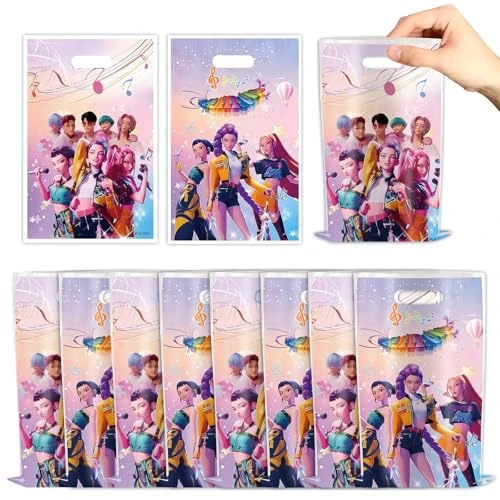 OSOFREE 30 Piezas Huntrs Bolsas Regalo Cumpleaños Infantiles, Bolsas Chuches Niña Niño Para Cumpleaños Navidad (A)