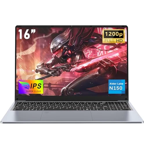 Offre limitee: NAIKLULU Ordinateur Portable Laptop, 16 Pouces N150 Processor(1,2 à 3,6GHz), RAM 16GB SSD 1TB Pc Portable Notebook 2025, 1920X1200P/6000Mah/Clavier Complet Rétroéclairé/Webcam/Touchpad de 399.99 EUR a 399.99 EUR (economie 0%)