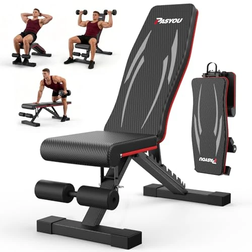 Offre limitée : PASYOU Banc de Musculation Pliable, Charge 300kg, Banc de Fitness Réglable Multifonction pour Entraînement Corps Complet, Banc de Sport avec Poignées pour Maison et Salle de Sport (PA350) de 78.99 € à 78.99 € (0.00% de remise)