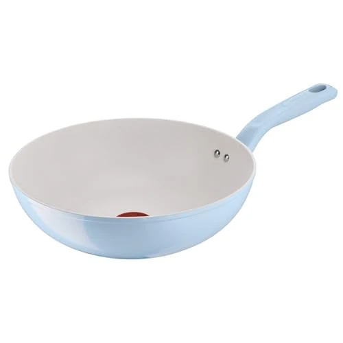 Lagostina Brezza, Non-Stick Wok Ø 28 cm, Mineral Coating, Thermo-Signal Heat Indicator, Riveted Handle, Induction Compatible