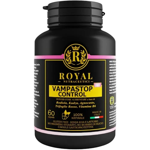 Offerta a tempo: Integratore Menopausa Naturale con Agnocasto, Salvia, Cimicifuga e Trifoglio Rosso – Riduce Vampate e Sudorazione – Equilibrio Ormonale – 60 Capsule – Royal Nutraceutici - 26% da 30.00 € a 22.32 €