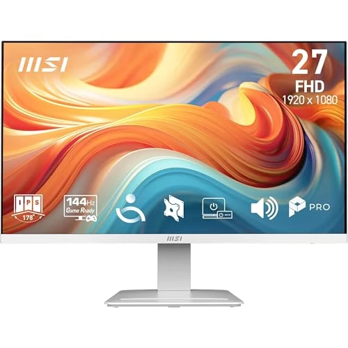 Zeitlich begrenztes Angebot: MSI PRO MP273WA E14A – 27″ FHD IPS, 144 Hz, 1 ms, HDR & AMD FreeSync. Mit Augenschutz, integrierten Lautsprechern, HDMI 2.0, DP 1.2a, neigungsverstellbar und VESA-kompatibel in Weiß von 128.99 € auf 109.00 € (15% Rabatt)