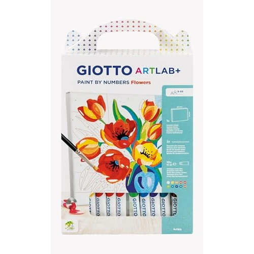 Offerta a tempo: GIOTTO ARTLAB+ PAINT BY NUMBER FLOWERS - 34% da 14.90 € a 9.90 €