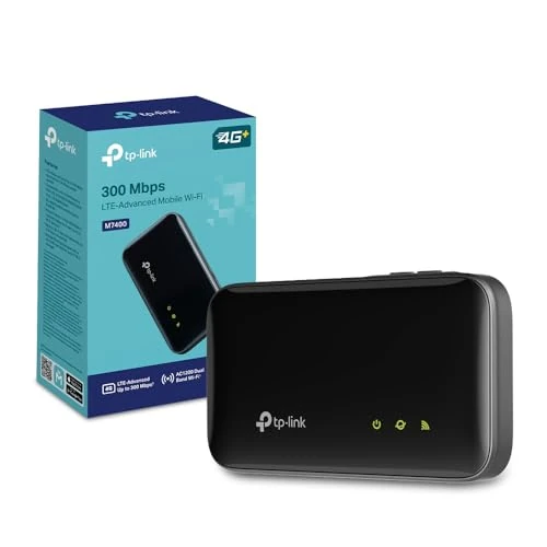 Offerta a tempo: TP-Link M7400 Saponetta WiFi con SIM 4G+, Cat6 AC1200 Dual-Band, DL 300Mbps/UL 50Mbps, Batteria da 2100mAh, Porta Type-C, Micro SD Card, Supporta fino a 32 Dispositivi, tpMiFi App - 36% da 139.99 € a 89.99 €