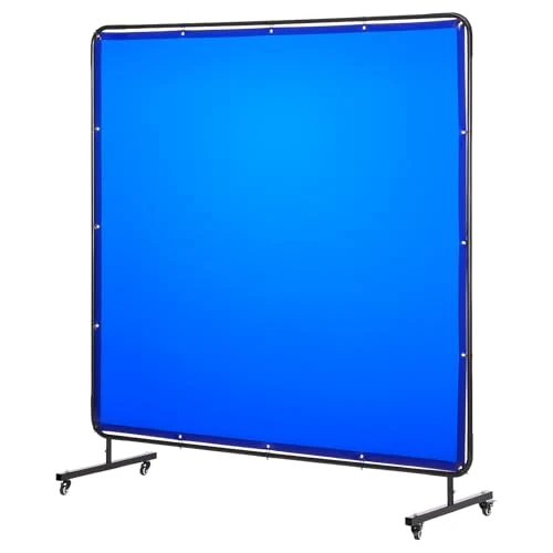 Oferta limitada: VEVOR Cortina de Soldadura, 1740 x 1740 mm, Pantalla de Soldadura de Vinilo Ignífugo con Ruedas Giratorias Bloqueables y 6 Niveles de Protección UV para Uso Industrial/de Taller, azul, Con Marco de 68.90 € a 68.90 € (ahorro 0.0%)