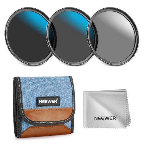 Offerta a tempo: NEEWER Set di Filtro ND da 67mm, ND8/32/64 (3/5/6 Stop), Filtri a Densità Neutra Multistrato per Obiettivo Fotocamera, Accessori Fotografia con Custodia e Panno da Pulizia, 3 Pezzi - 0.00% da 43.99 € a 43.99 €