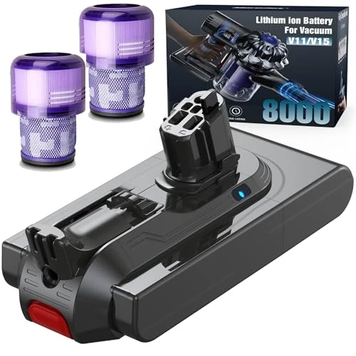 Oferta limitada: Morpilot 8000 mAh Batería de Clip para Dyson V11 V15 Absolute+ Animal Torque Drive Total Clean Extra Outsize, V15 Detect Submarine SV14 SV16 SV18 SV22 de 94.99 € a 94.99 € (ahorro 0.00%)