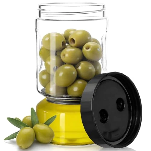 Offerta a tempo: VINATO Fermentatore a Doppio Scomparto Capovolgibile con Filtro, 930 ml Barattolo di Vetro per Sottaceti, Ermetico & Lavabile, Lavastoviglie, Contenitori per Olive, Kimchi, Frutta - 0.00% da 16.99 € a 16.99 €