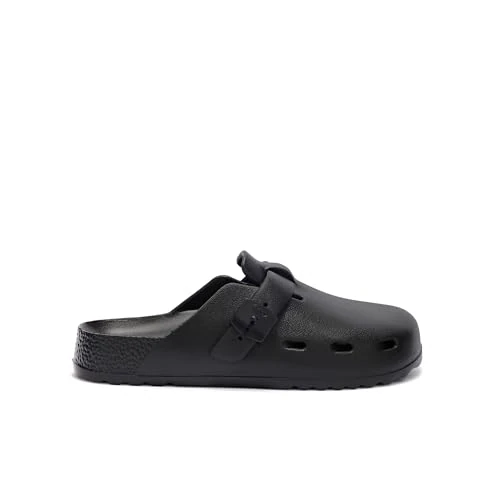 Offerta a tempo: Scholl Bahia Clog, Zoccoli Unisex in Gomma da Mare o Giardinaggio - Nero - 36 EU - 0.00% da 40.00 € a 40.00 €