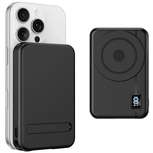 Power Bank Bateria Externa - Compatible con iPhone 17 16 15 14 13 12 Magnético Powerbank Inalambrica 10000mAh Ultra Slim Pequeño Cargador Portatil Magnetic Carga Rapida Inalámbrico Moscsaz