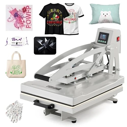 Offerta a tempo: CREWORKS Pressa a Caldo Professionale 50x40 cm con Apertura Automatica, Termopressa con Base Scorrevole e Cassetto Estraibile, Macchina per Sublimazione Magnetica per Magliette, Borse e Cuscini - 0.00% da 599.99 € a 599.99 €