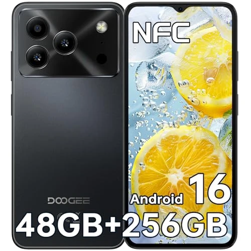 Tijdelijke aanbieding: DOOGEE Note 56 Plus Android 16 Smartphone, 48 GB + 256 GB/2 TB mobiele telefoon 6150 mAh, 6,56 inch HD+ smartphones ultradun 8,45 mm, camera 50 MP + 8 MP, NFC/vingerafdruk/dual SIM/GPS/OTG van 179.99 EUR naar 129.99 EUR (korting 28%)