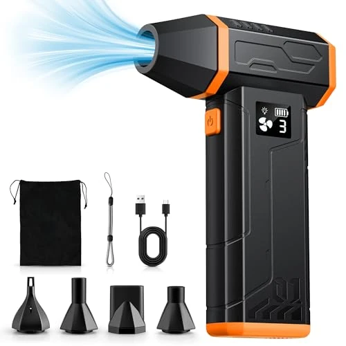 Zeitlich begrenztes Angebot: VIWAVE Elektrische Staubgebläse Druckluftspray,150000 U/min Compressed Air Duster,3-Gang Staubgebläse Gebläse Akku Lange Laufzeit,Luftspray PC Reinigung Mini Gebläse für PC Laptop Tastatur Sofa Auto von 29.99 € auf 29.99 € (0.