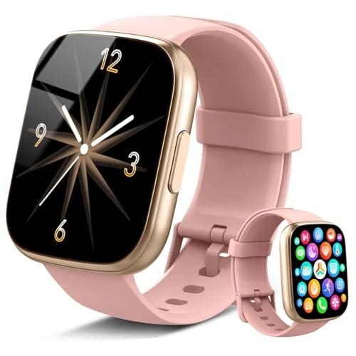 Tijdelijke aanbieding: Poounur Smartwatch voor dames en heren, sportmodi, fitnesstracker met hartslagfrequentie, SpO2, slaapmonitor, stappenteller, waterdicht sporthorloge voor iOS en Android, touch fitnesshorloge met van 99.99 EUR naar 99.99 EUR (korting 0%)