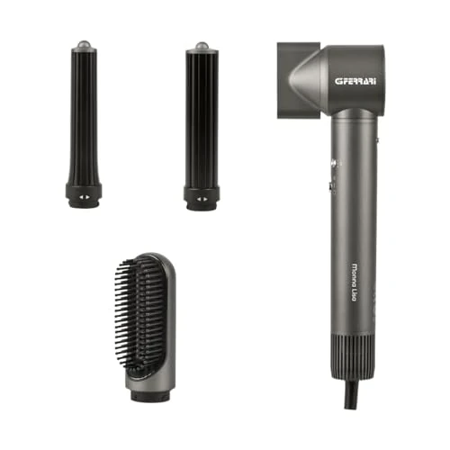 Offerta a tempo: G3 Ferrari G30068 Monna Lisa Asciugacapelli 5 in 1, 1300W, 3 Velocità, 4 Temperature, Funzione Ionic, Incluso 5 Accessori - 23% da 64.60 € a 49.99 €