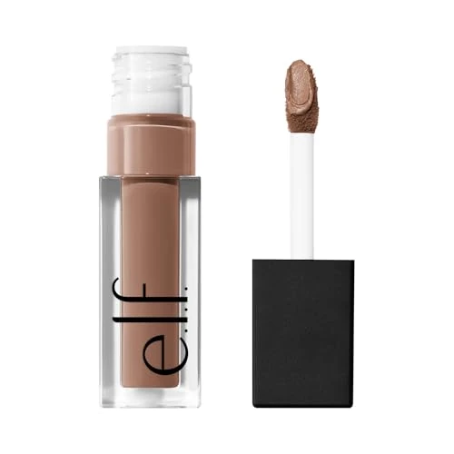 e.l.f. Liquid Velvet Eyeshadow - Sombra de ojos líquida a polvo para un color intenso y un acabado mate suave, no se desvanece, vegana y libre de crueldad, beige y boujee
