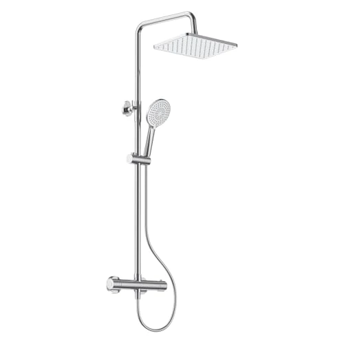 Oferta ograniczona: YEAUPE PRO System prysznicowy z armaturą termostatyczną – zestaw prysznicowy ze stali nierdzewnej z kwadratowym prysznicem 30 x 20 cm, 3 rodzaje strumienia, słuchawka prysznicowa z regulacją wysokości z 566.32 EUR na 566.32 EUR (znizka 0%)