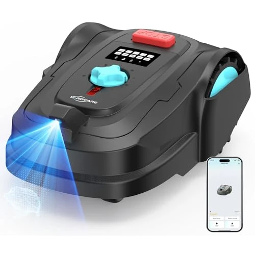 Offerta a tempo: YARDCARE M800Plus Robot Tagliaerba Senza Filo Perimetrale, Posizionamento GPS + 3D Visione, Robot Tosaerba, Modalità di Taglio a U,800 m², App, Rilevamento di 150 Ostacoli,Nero Petrolio - 0.00% da 659.99 € a 659.99 €