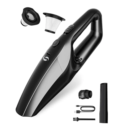 Zeitlich begrenztes Angebot: SERVOMASTER Handstaubsauger Akku, leistungsstarker Autostaubsauger, Mini Staubsauger mit Schnellladung und waschbarem HEPA-Filter, Staubsauger für Auto & Zuhause, geeignet für Tierhaare Staub Krümel von 37.99 € auf 37.99 € (0.