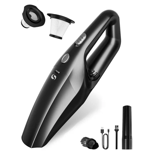Offerta a tempo: SERVOMASTER Aspirapolvere Auto Potente, Aspirapolvere Portatile, Aspirabriciole Senza Fili Potente con Filtro HEPA, Accessori Interni Kit di Pulizia, Aspiratore Auto per peli, pulizia casa, ufficio - 22% da 22.99 € a 18.04 €